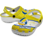 volleyball logo clog custom grunge streaks yellow white best selling.webp