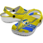 volleyball logo clog custom hexagon shield yellow best selling.webp