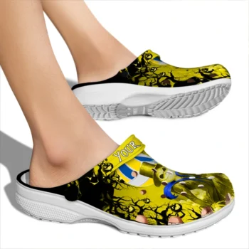 volleyball logo clog custom jack skellington yellow black fashion forward.webp