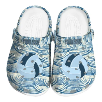 volleyball logo clog custom sea swirls best selling.webp