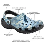 volleyball logo clog custom sea swirls best selling.webp