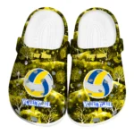 volleyball logo clog custom snowy hills yellow best selling.webp