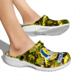 volleyball logo clog custom snowy hills yellow best selling.webp