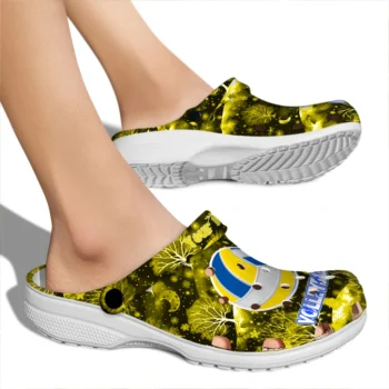 volleyball logo clog custom snowy hills yellow fashion forward.webp