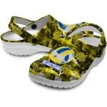 volleyball logo clog custom snowy hills yellow best selling.webp