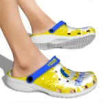 volleyball logo clog custom splash art yellow white best selling.webp