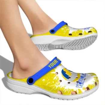 volleyball logo clog custom splash art yellow white fashion forward.webp