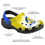 volleyball logo clog custom splash art yellow white best selling.webp