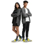 volleyball logo clog custom splash art yellow white best selling.webp