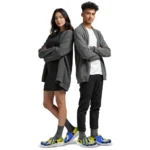 volleyball logo clog custom star spangled graphic gray best selling.webp