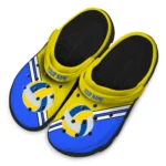 volleyball logo clog custom striped accents yellow best selling.webp