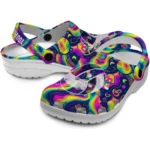 volleyball logo clog custom swirling mushrooms best selling.webp