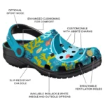 volleyball logo clog custom tropical fish ocean best selling.webp