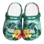 volleyball logo clog custom tropical vibes green best selling.webp