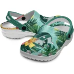 volleyball logo clog custom tropical vibes green best selling.webp