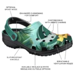 volleyball logo clog custom tropical vibes green best selling.webp