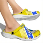 volleyball logo clog custom vibrant dual tone yellow best selling.webp