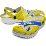 volleyball logo clog custom vibrant dual tone yellow best selling.webp