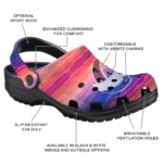 volleyball logo clog custom wavy stripes best selling.webp