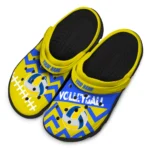 volleyball logo clog custom zigzag stripes yellow best selling.webp