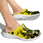 volleyball logo clog halloween vibes yellow black best selling.webp