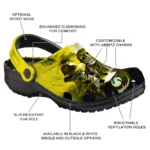 volleyball logo clog halloween vibes yellow black best selling.webp