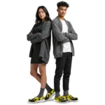 volleyball logo clog halloween vibes yellow black best selling.webp