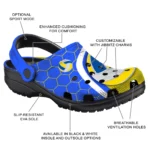 volleyball logo clog hexagon grid yellow best selling.webp