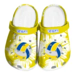 volleyball logo clog splatter graphics yellow white best selling.webp