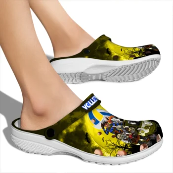 volleyball logo clog spooky night yellow black fashion forward.webp