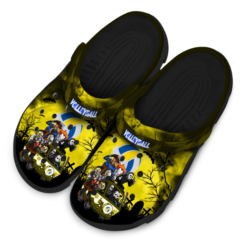 volleyball logo clog spooky night yellow black latest model.webp volleyball logo clog spooky night yellow black latest model.webp