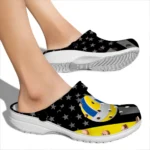 volleyball logo clog stellar stripes theme yellow black best selling.webp