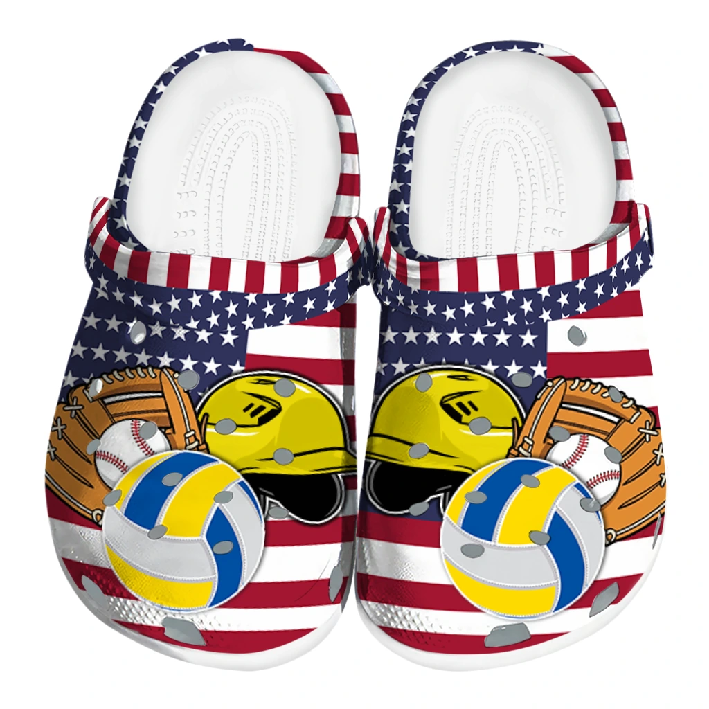 volleyball logo clog us flag theme yellow blue red white best selling.webp volleyball logo clog us flag theme yellow blue red white best selling.webp