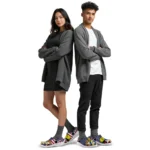 volleyball logo clog us flag theme yellow blue red white best selling.webp